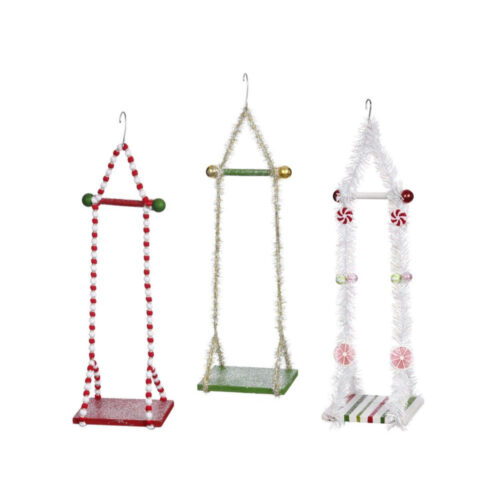 Mark Roberts  - Accessories - Single Elf Swing, (Small) 3 Ast