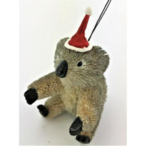 Bristlebrush - Koala with Santa Hat