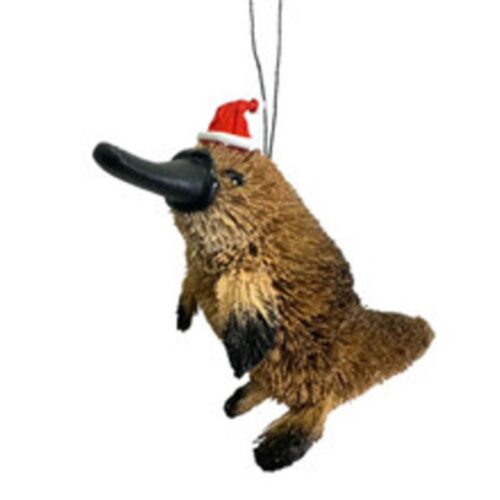 Bristlebrush - Platypus with Santa Hat