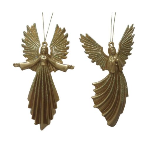 Angel Hanging Ornament Gold 2 designs