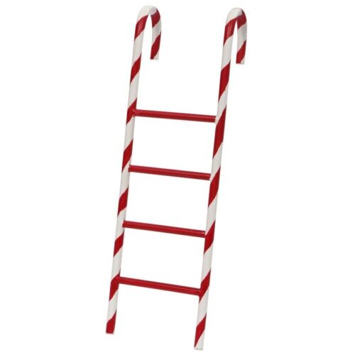 Candy Cane Ladder 4 rungs, plain red