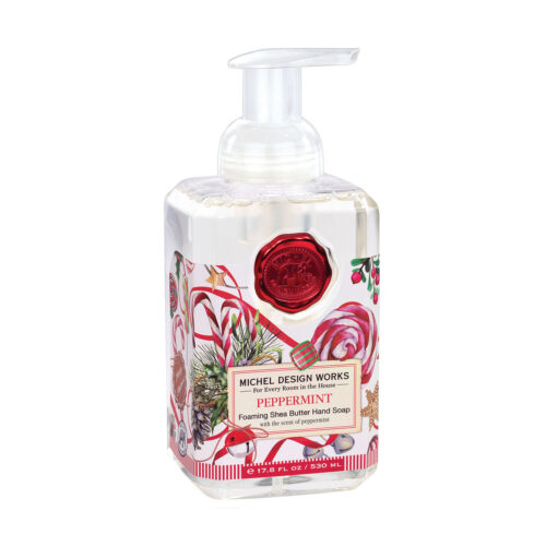 Foaming Shea Butter Hand Soap with the scent of peppermint