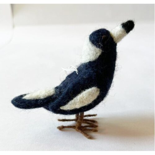 Felt Magpie Hanging Ornament