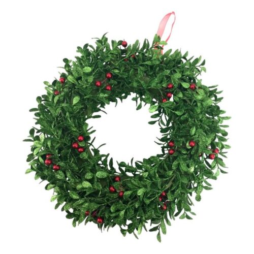 Holly Wreath with Red Berry's. 46cm