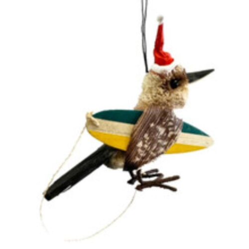 Bristlebrush - Kookaburra with Surfboard