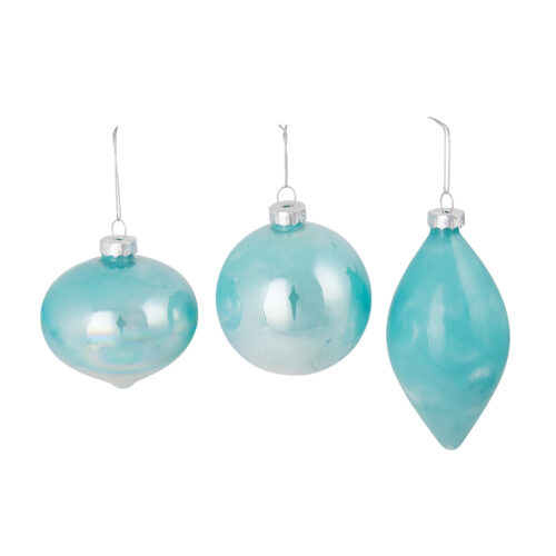 Bauble - Teal Shimmer 3 Assorted