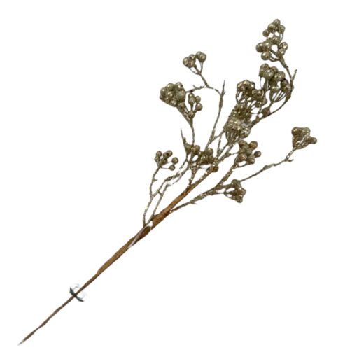 Gold Berry Cluster Spray
