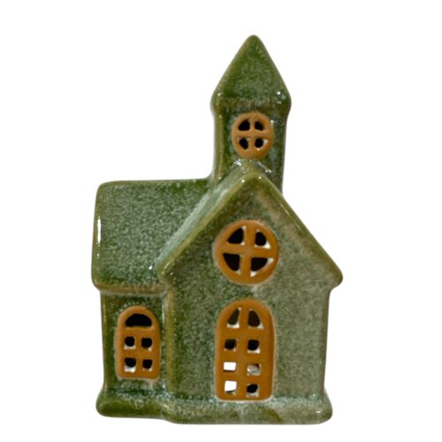 Ceramic Church - Green Glaze