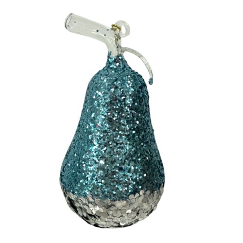 Glass Fruit, Tiffany Blue & Silver, 2 Ast - Image 4