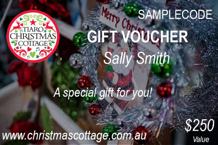 Gift Voucher $250 giveaway
