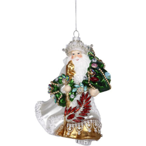Mark Roberts -Santa Ornament - Jewels & Gems