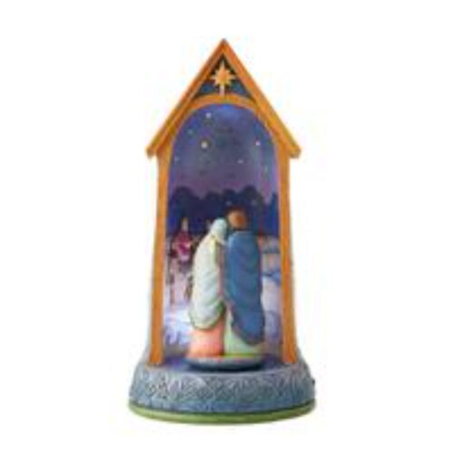 Heartwood Creek - Lit Rotating Holy Family in Stable - Image 3