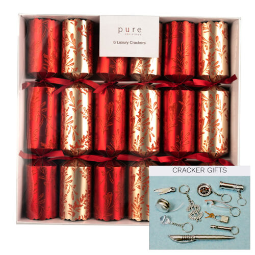 Bon Bons - 6 Red & Gold Vine - Luxury Cracker