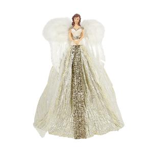 Angel Tree Topper Champagne White Wings