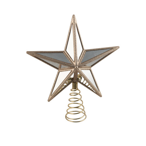 Mirror 5 Point Tree Topper Champagne