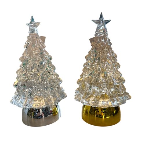 LED Glitter Swirl Christmas Tree 2 Asst