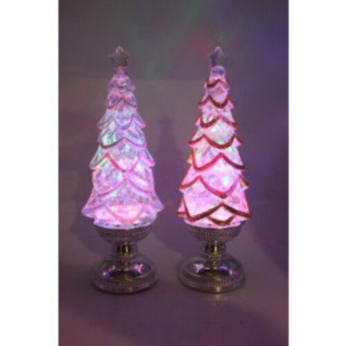 LED Tree Gold or Silver Base 2 Asst