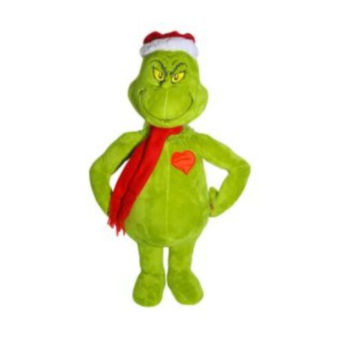Grinch Door Greeter with Light Up Heart
