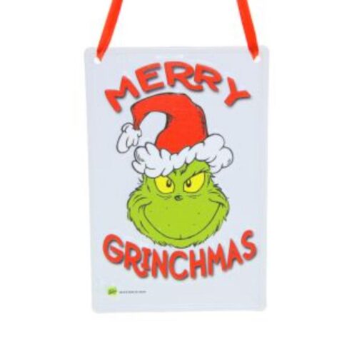 Grinch Sign - Merry Grinchmas Head
