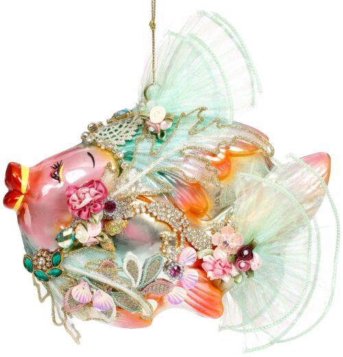 Mark Roberts - Jewel Fish Ornament - Pink