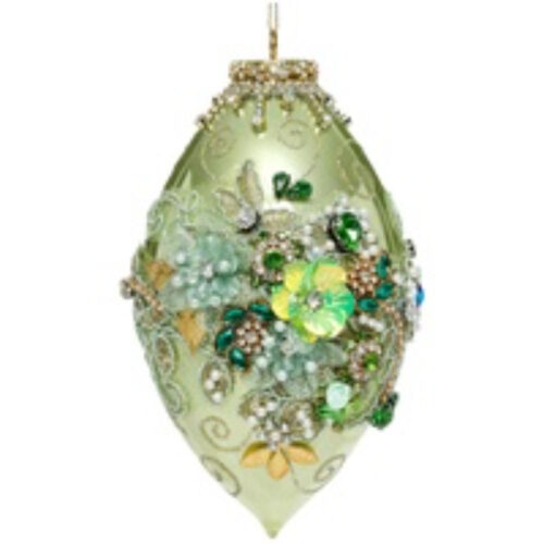 Mark Roberts - Kings Jewell Ornament - Green Egg