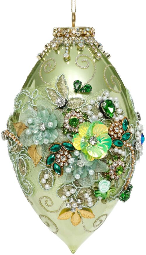 Mark Roberts - Kings Jewell Ornament - Green Egg
