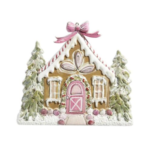 Gingerbread House Pink HO