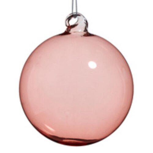 Holiday Tidings - Bauble Blown Glass Rose