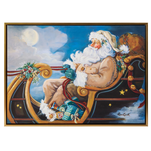 The Christmas Shoppe Wall Art - Santa in Sleigh