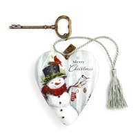 Art Heart - Merry Christmas Snowman