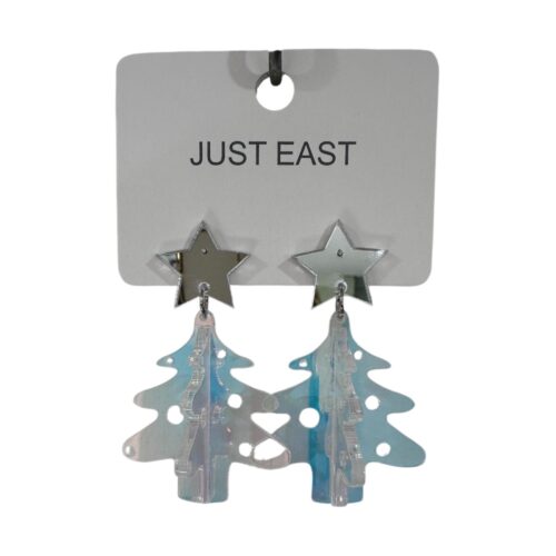 Earing - 3D Iridescent Christmas Trees