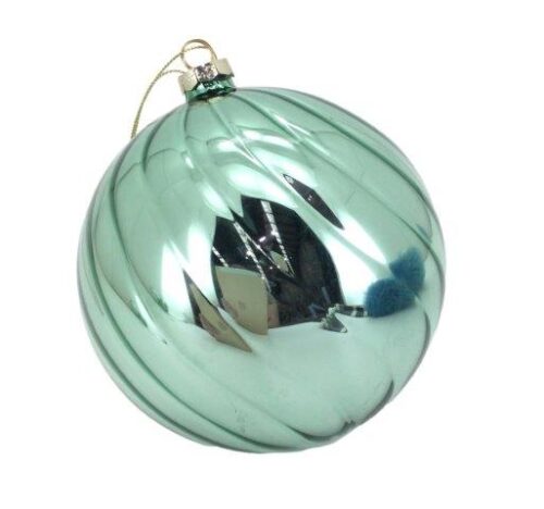 Bauble, Shiny Mint, 15cm