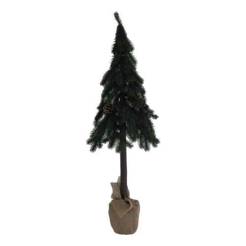 Green Decorator Tree with Burlap Pot, 120cm