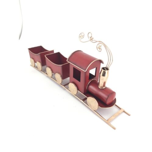 Christmas Train Red Metal