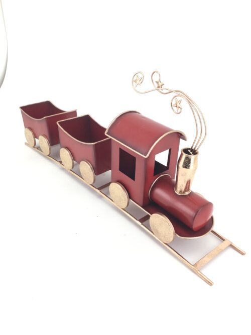 Christmas Train Red Metal