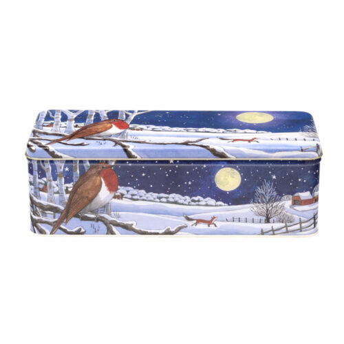Deep Rectangle Tin - Winter Animals