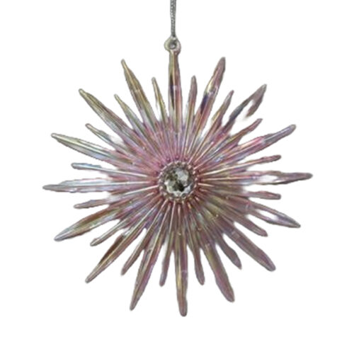 Starburst Hanging Ornament Pink