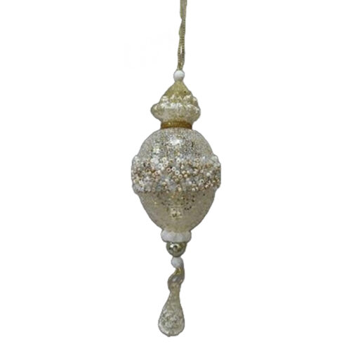 Crusted Finial Drop Champagne