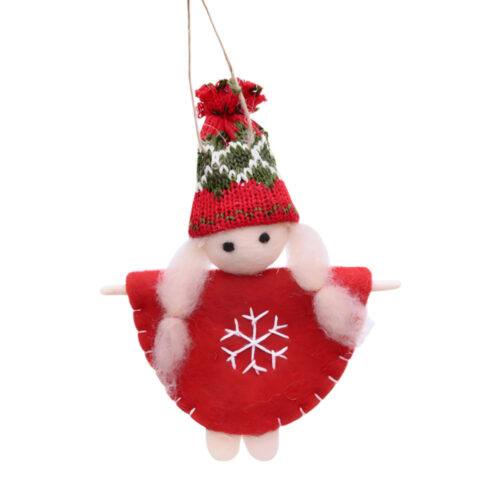 Girl Hanging Ornament Red