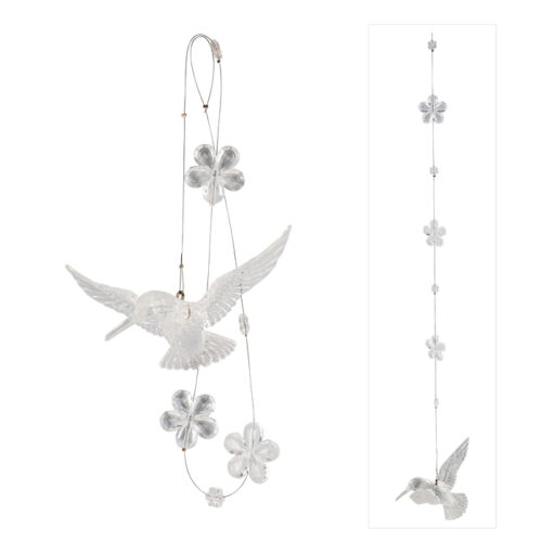 Crystal Bird Drop Hanging Ornament Iridescent
