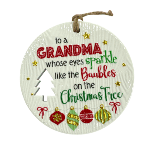 Xmas Plaque - Grandma