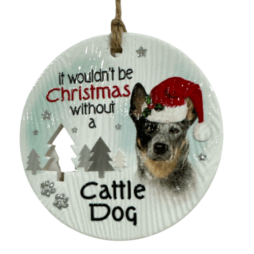 Xmas Plaque - Cattle Dog