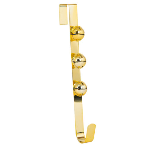 Wreath Holder with 3 Bells Gold