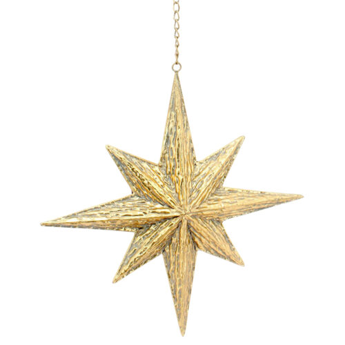 Moravian Star HO Antique Gold Small