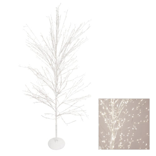 Stockholm 180cm White Christmas Tree 1500 LED Warm White