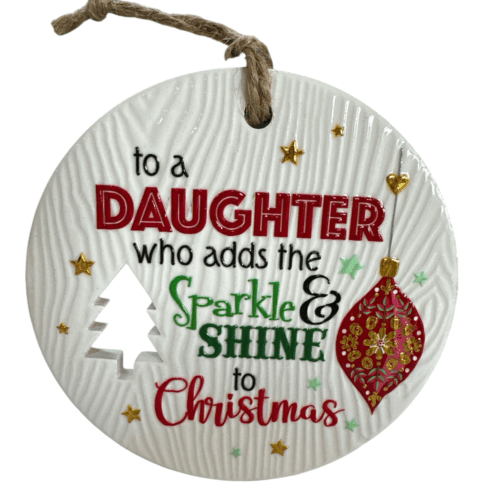 Xmas Plaque - Daughter