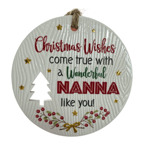 Xmas Plaque - Nanna