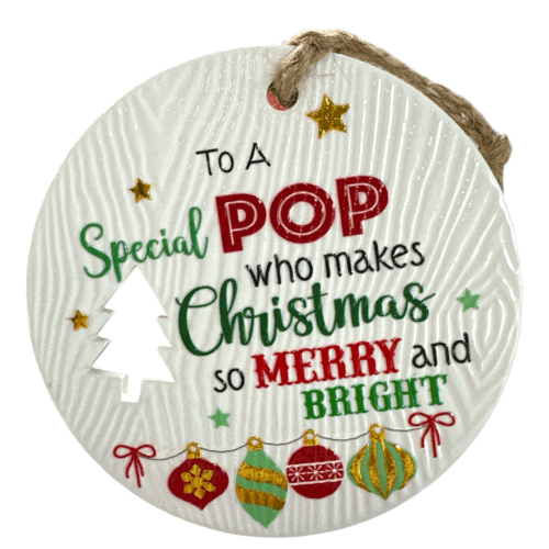 Xmas Plaque - Pop