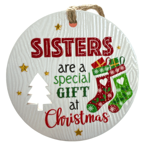 Xmas Plaque - Sisters