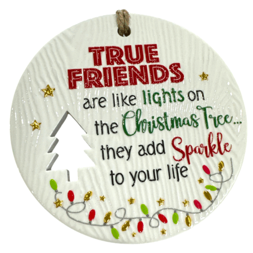 Xmas Plaque - True Friends